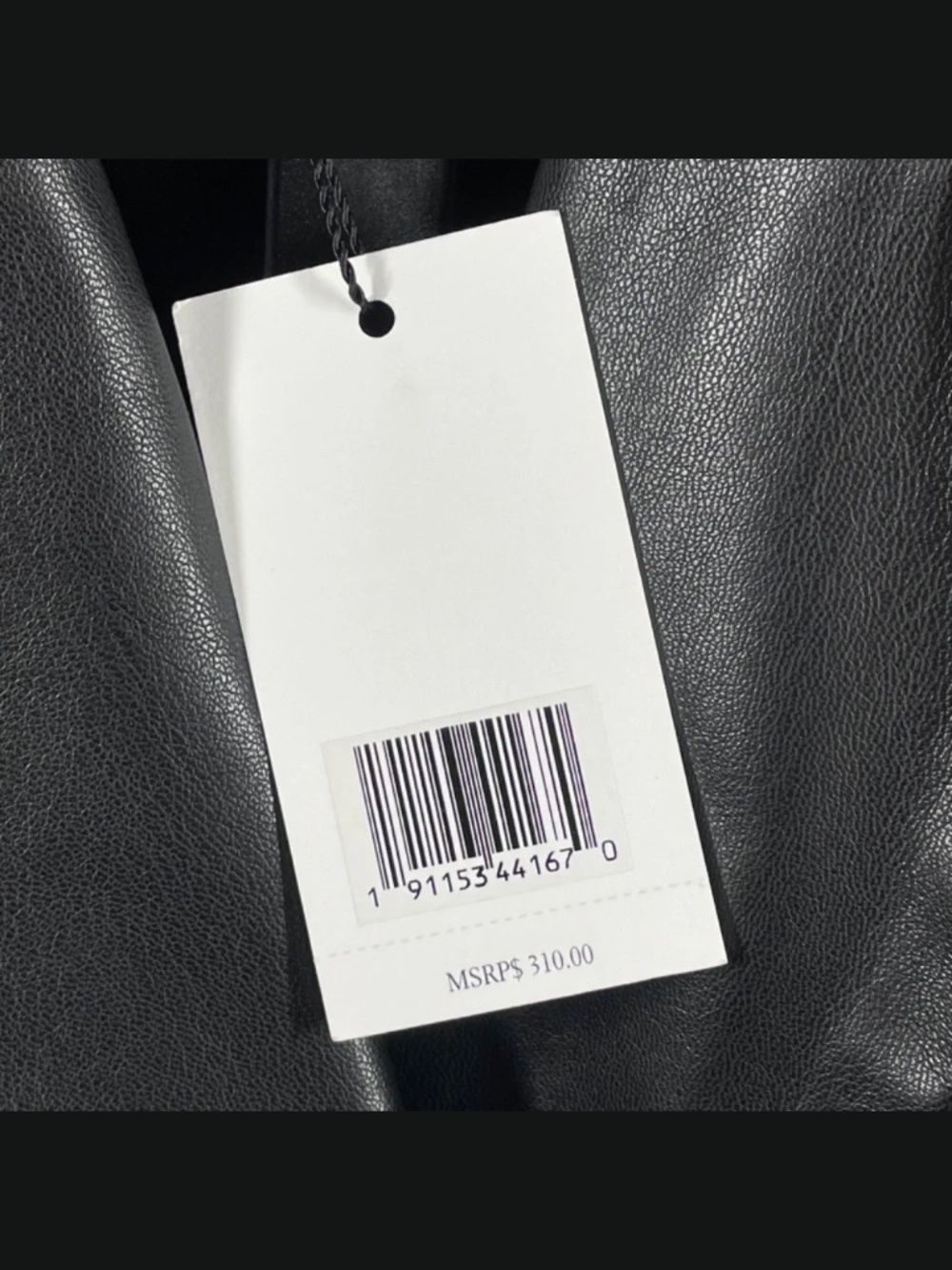 NEW Jason Wu Vest Jacket Womens Small black faux leather blazer moto designer - Picture 6 of 10